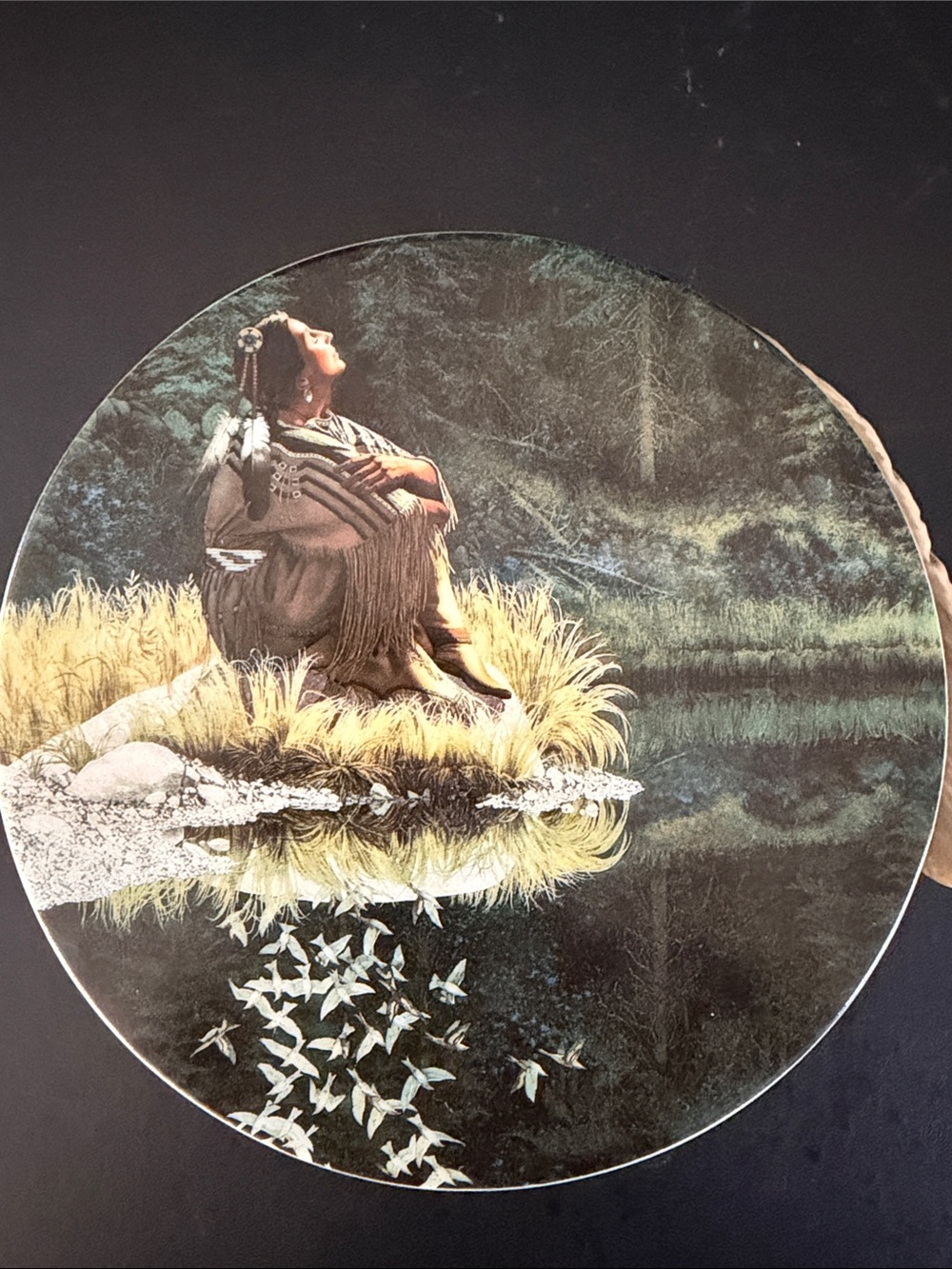 Vtg Rare Signed By Artist BEV DOOLITTLE 4-10-03 "Let My Spirt
Soar" Trinket Box
